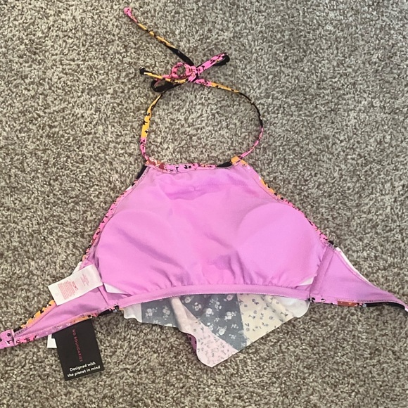 Juniors patchwork bandanna halter bikini top - Picture 2 of 9